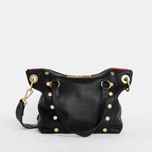 Load image into Gallery viewer, Daniel Medium- Black/ Gold with Red Zipper