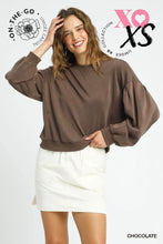 Load image into Gallery viewer, Pleated Sleeve Crewneck