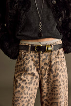 Load image into Gallery viewer, Good Luck Cheetah Barrel Jeans from Free People