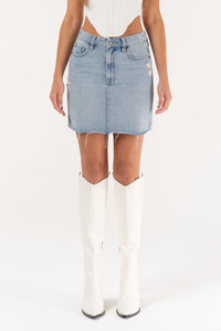 Light Wash Denim Skirt