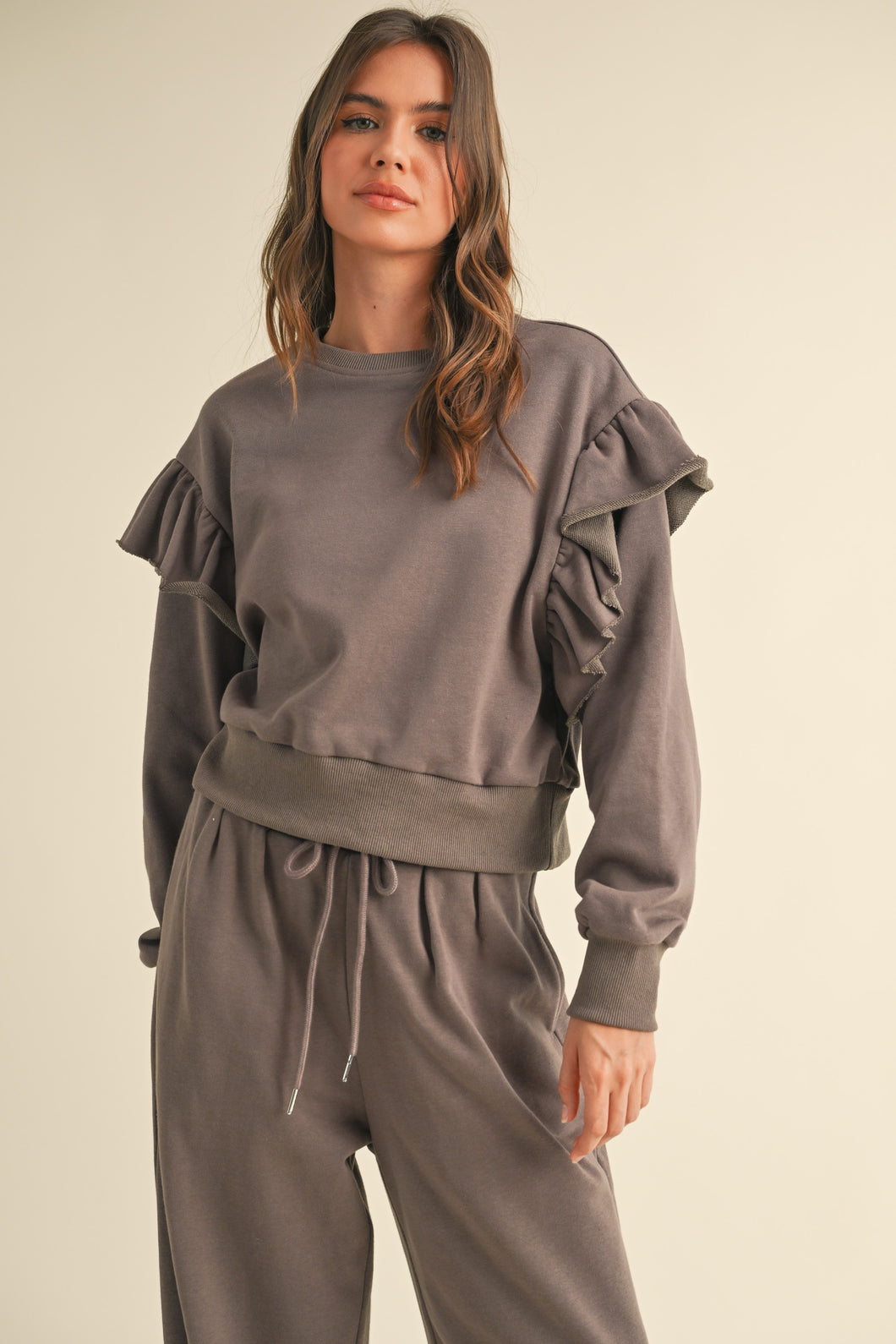 Sienna Ruffled Sweatshirt