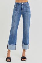 Load image into Gallery viewer, High Rise Ankle Cuff Jeans
