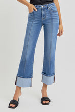 Load image into Gallery viewer, High Rise Ankle Cuff Jeans
