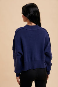 Marla in Blue Sweater
