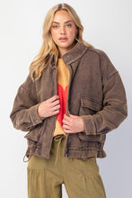 Load image into Gallery viewer, Washed Up Bomber jacket
