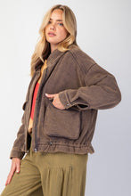 Load image into Gallery viewer, Washed Up Bomber jacket

