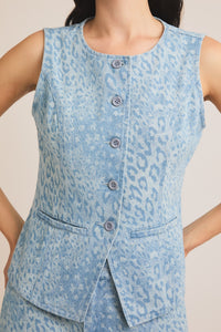 Animal Print Vest