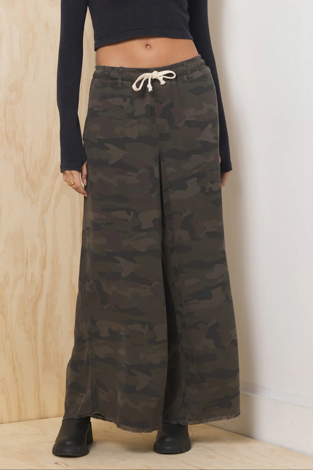 Camo Wide Leg Pant