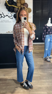 Kayla Plaid Top