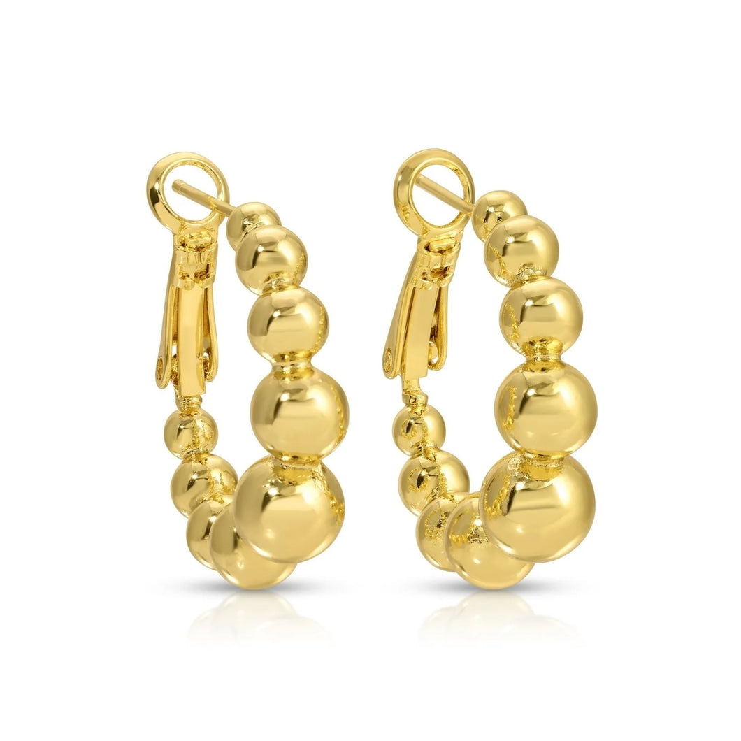 Beaded Hoops