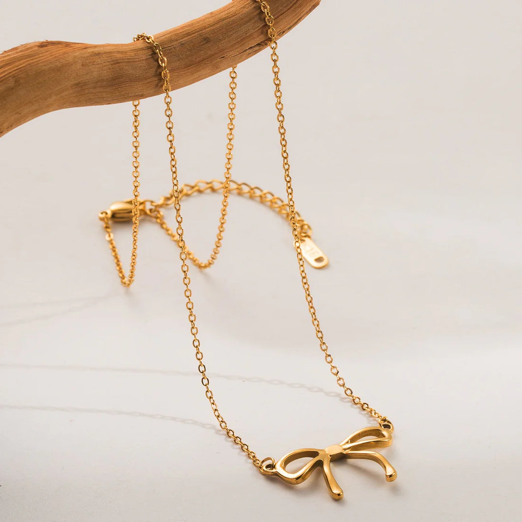 French Bow Necklace