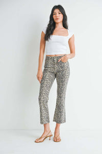 Leopard Crop Flares