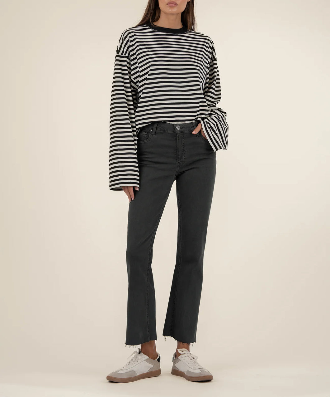 Kelsey High Rise- Pewter Green