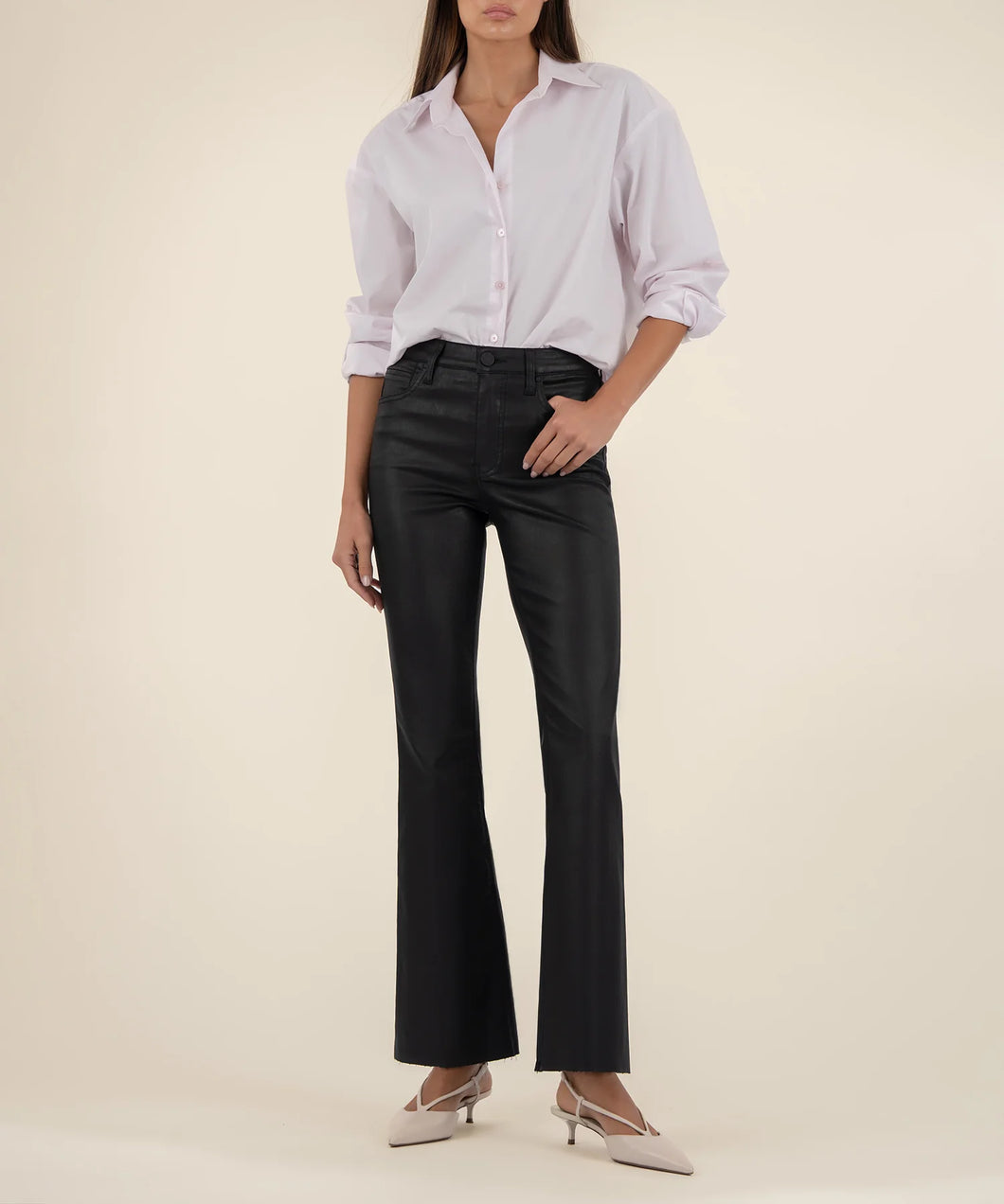 Stella High Rise Coated Black- Kut