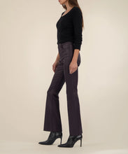 Load image into Gallery viewer, Stella Coated High Rise Flare- Sangria- Kut
