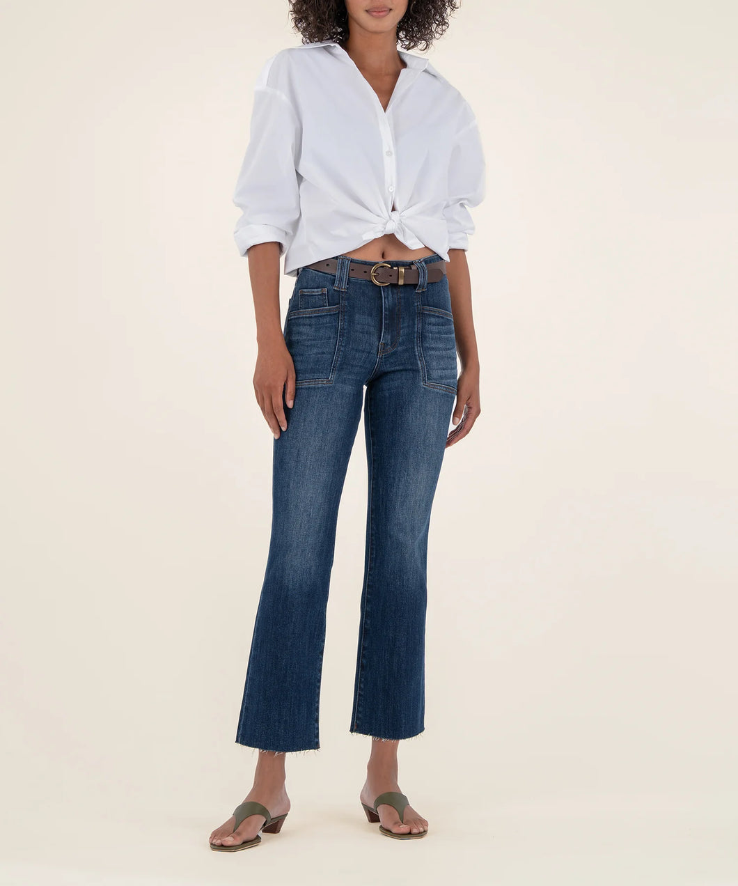 Kelsey High Rise Ankle Flare-Kut from the Kloth