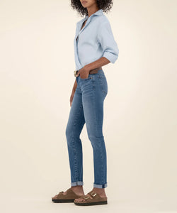 Catherine Mid-Rise Boyfriend Jean Kut from the Kloth