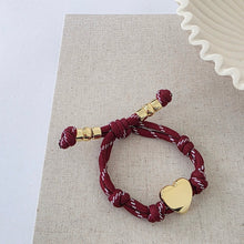 Load image into Gallery viewer, Cord Heart Bracelet
