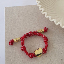 Load image into Gallery viewer, Cord Heart Bracelet
