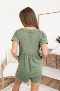 Olive Babydoll Romper