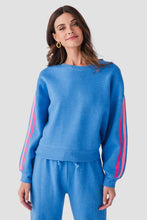 Load image into Gallery viewer, Retro Striped Fleece Sweatshirt
