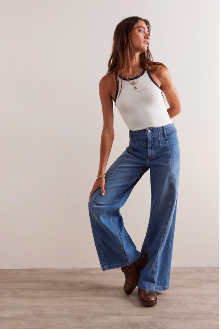 Libre Wide Leg Denim- Free People