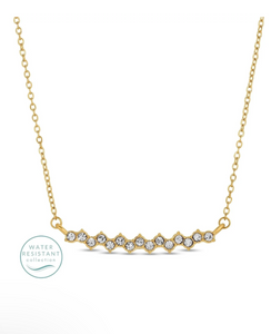 Zig-zag water resistant necklace