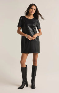 London Faux Leather Mini Dress