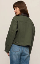 Load image into Gallery viewer, Rey Cropped Denim Chore Jacket
