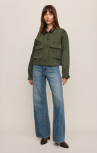 Load image into Gallery viewer, Rey Cropped Denim Chore Jacket
