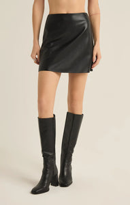 Ciera Faux Leather Skirt