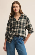 Load image into Gallery viewer, River Plaid Button Up-Garland Green
