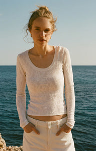 Tibi Scoop Mesh Sweater