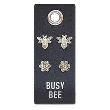 Load image into Gallery viewer, Leather Tag Earrings
