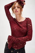 Load image into Gallery viewer, Free People Lace Layering Tee
