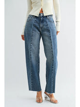 Load image into Gallery viewer, Two-Tone Barrel Jeans
