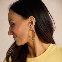 Load image into Gallery viewer, Football Hoop Earrings
