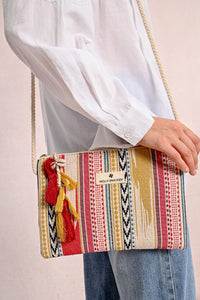 Multicolor Braided Boho Pouch