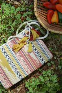 Multicolor Braided Boho Pouch
