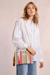 Multicolor Braided Boho Pouch