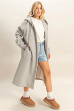Load image into Gallery viewer, Knit Hooded Duster Jacket

