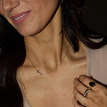 Load image into Gallery viewer, Sideways Cross Necklace
