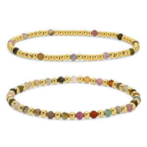 Bead & Stone Stretch Bracelet