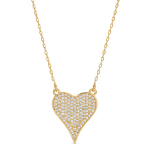 Load image into Gallery viewer, Pave Heart Necklace
